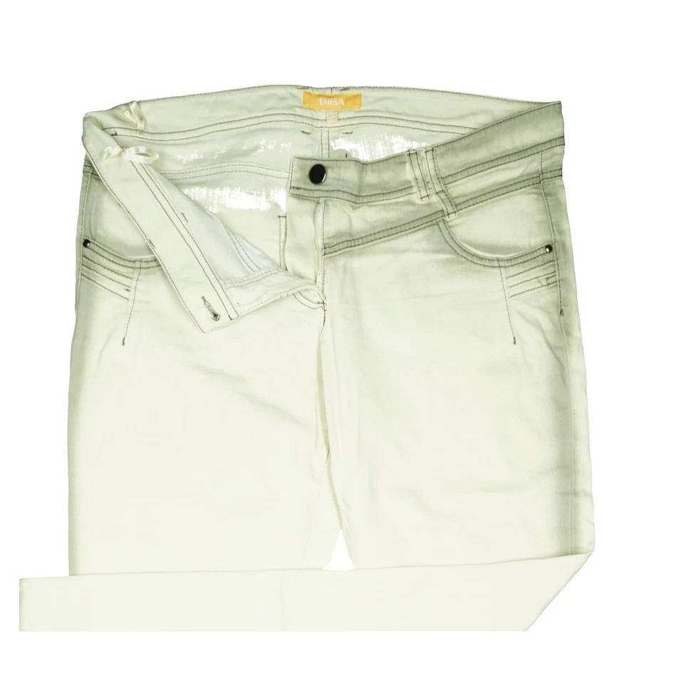 BIBA 48 Jeans Hose Grau Damen Stretch Straight Leg mid Vintage acid XXXL W38 L32 - Bild 3 von 4