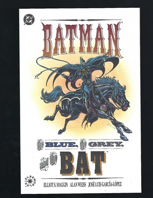 Batman: The Blue, The Grey and The Bat  [DC,1992] NM 9.6, Great Old West Story