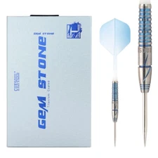 CUESOUL BLUE GEM Stone 21g Steel Tip Darts with Uniformity Titanium Coated