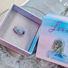 Taylor Swift Lover Album Pink/Blue/Purple Lover Ring Size 6-9