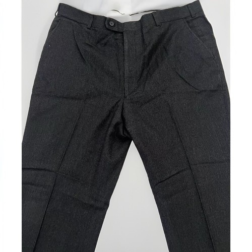 Vintage 50s Gaberdine Wool Men’s Navy Blue Trousers Pants W 40
