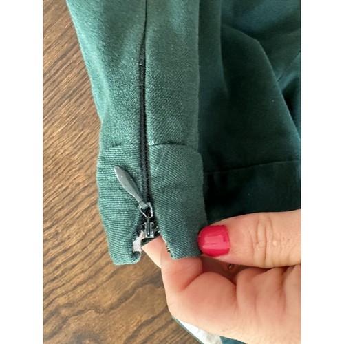 J Crew City Fit Womens Size 4 Green Cotton Stretch Cropped Pants Spring Summer - Picture 4 of 7