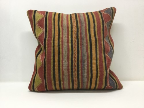20”x20”striped Kilim pillow cushion case kilim handmade Vintage 50x50cm pillows