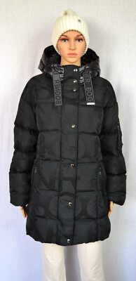 BOGNER FANJA DAMEN DAUNENJACKE MANTEL SCHWARZ UVP 1295 € Gr 40 42