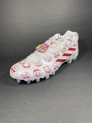 ADIDAS Freak 22 Big Mood Football Cleats | Men\'s 13 | Red White NEW! Adidas Freak 22 Big Mood GZ6901 Emoji White/Red Football  main image 2