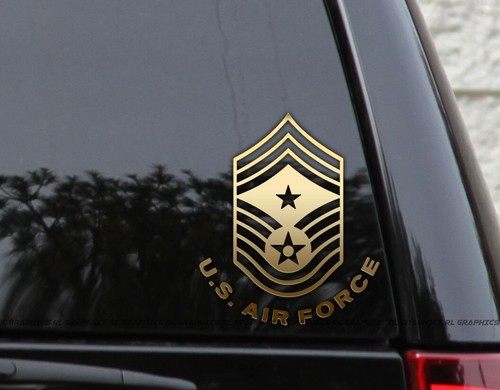 USAF Air Force Rank Veteran Vinyl Decal Sticker - Picture 9 of 9