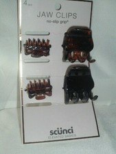 SCUNCI HAIR CLAW CLIPS 4 UP DO HAIR ACCESSORY