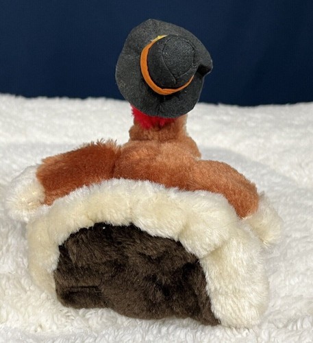 Vintage 1982 Plush Turkey Little Miles 5" Thanksgiving Stuffed Animal Toy - Picture 7 of 8