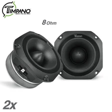 2x Timpano 900 Watts 4" PRO Audio Super Car Bullet Tweeters TPT-ST25 BLACK 8 Ohm