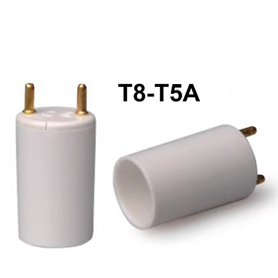 2x T8 To T5A Spotlight Fluorescent Light Bulb Lamp Socket Base Adapter 31.1mm