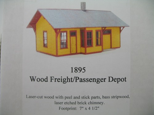 Mount Blue S Scale Kit 1040-S: 1895 Wood Freight/Passenger Depot - Picture 6 of 6