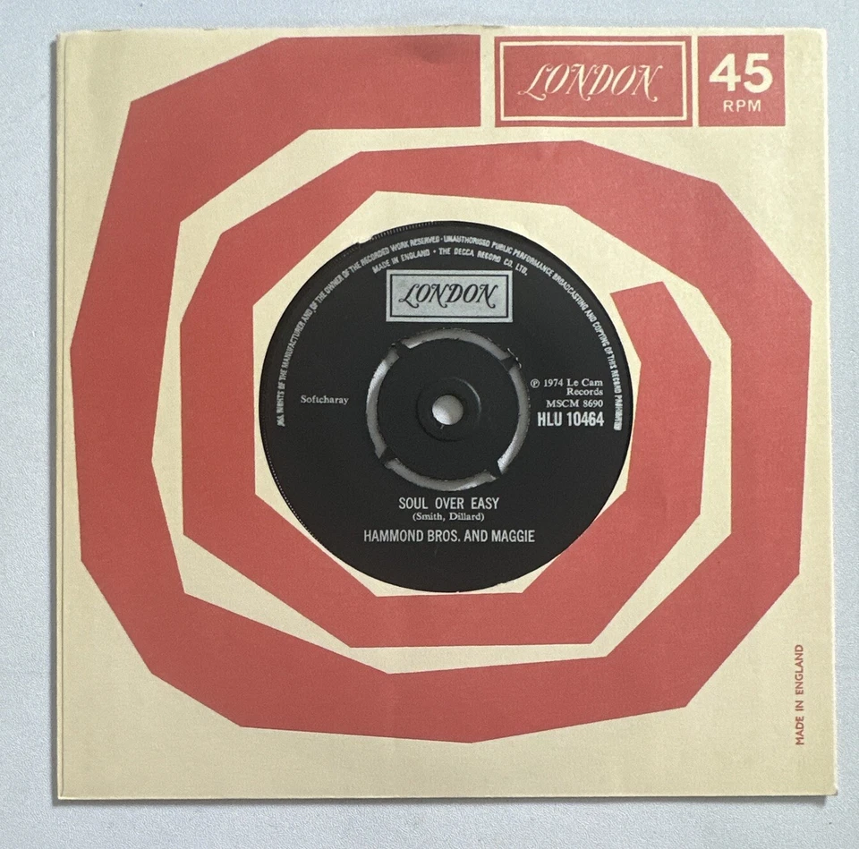 Hammond Bros. And Maggie - The Garbage Man 7” Soul Funk Blues Vinyl Record VG+ - Image 4 of 4