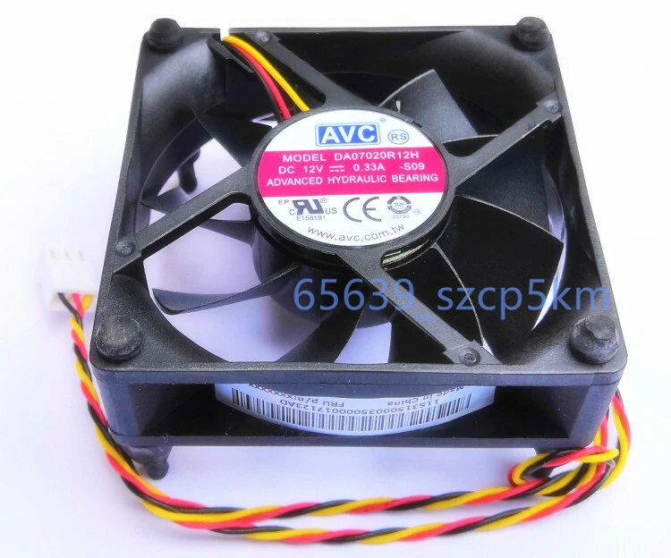 NEW AVC DA07020R12H DC12V 0.33A 70*70*20MM 7020 3-Pin Chassis Cooling Fan - Image 2 of 4