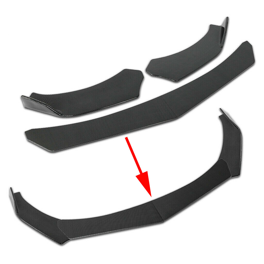 For Acura ILX TLX TSX Front Bumper Lip Spoiler Splitter Body Kit Carbon for-acura-ilx-tlx-tsx-front-bumper-lip-spoiler-splitter-body-kit-carbon