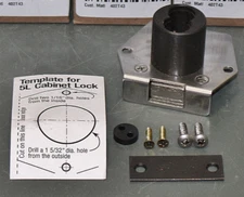 Dormakaba Cabinet Dead Bolt Lock 5L7RD2613, 1" Material Thickness, Brass