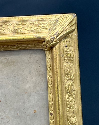 Vintage Gold Metal Picture Frame 8”x10” Photo Faux Red Velvet Easel Back - Picture 4 of 16
