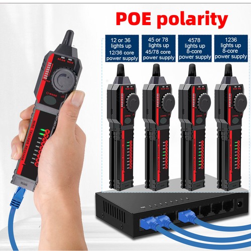 ET606 Cable Port Tester Handheld Network Cable Tester Cable Pairing Check U7M7 - Picture 8 of 12