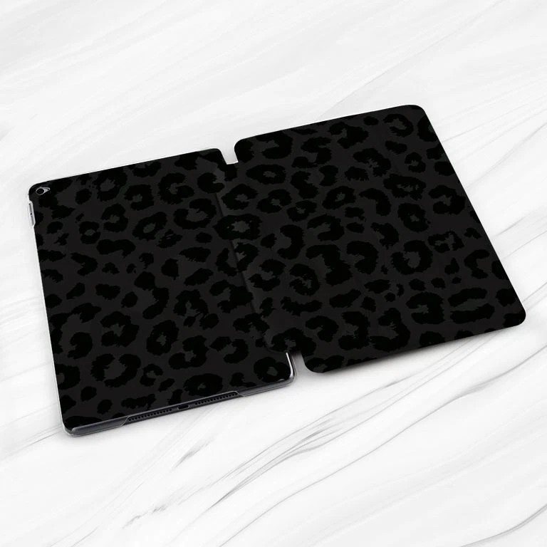Black Leopard Print Boho Dark Case For iPad 10.2 Air 3 4 5 Pro 9.7 11 12.9 Mini - Image 2 of 4