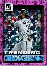 Cedric Mullins-2022 Panini Donruss Trending Pink Fireworks #T-4 Orioles