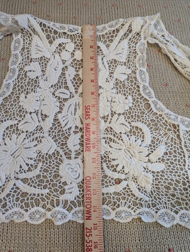 Jennifer Taylor Ivory Open Crocheted Lace Vest Cottage Grandma Boho Large - Picture 6 of 8