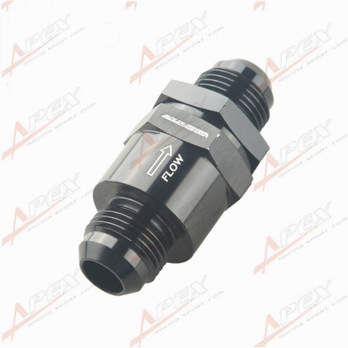 Aluminium Non Return AN10 10AN One Way Check Valve Fuel EFI Fitting Adapter - Afbeelding 1 van 6