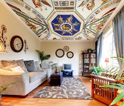 3D Art Pattern ZHU207 Ceiling Wall Paper Wall Print Decal Wall Deco Amy