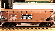 RTR HO=1/87 Athearn Frisco SL-SF RR 2 bay o/s coal hopper car train MW KD's