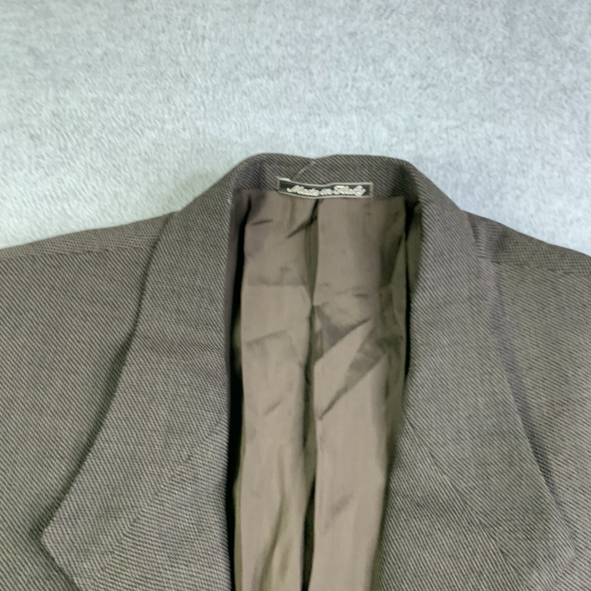 Giorgio Armani Le Collezioni Suit Jacket Brown 44.5L Made In