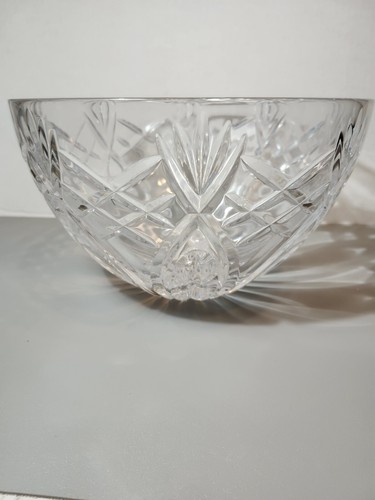 Waterford Westbrooke 10" Clear Lead Crystal Fruit Candy Bowl G8748 Vase Signed - Picture 4 of 10