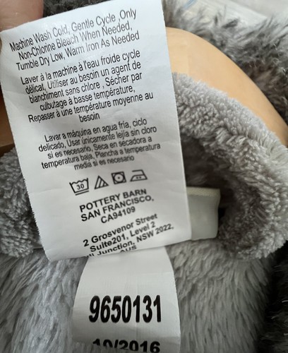 Pottery Barn Women’s Long Thick Robe Size S Faux Fur Gray Plush Belted Classy - Picture 12 of 21