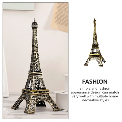 Alloy Eiffel Tower Model Office Travel Photo Props Decor Figurines Sculptures US - Picture 5 of 8