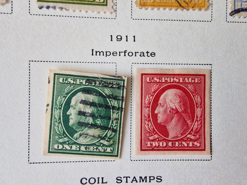 USA 1910-13 SG381-403 SC# 374-396 Complete (Less 2 Values) Inc Coils Cat £600+ - Picture 3 of 8