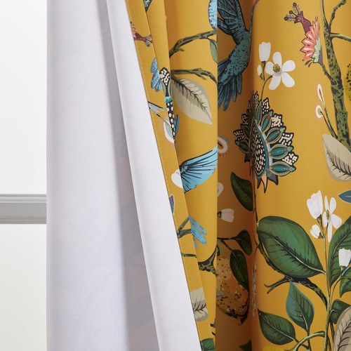 Topfinel Mustard Yellow Vintage Curtains & Drapes 84 Inches Long, Grommet Lux... - Picture 9 of 10