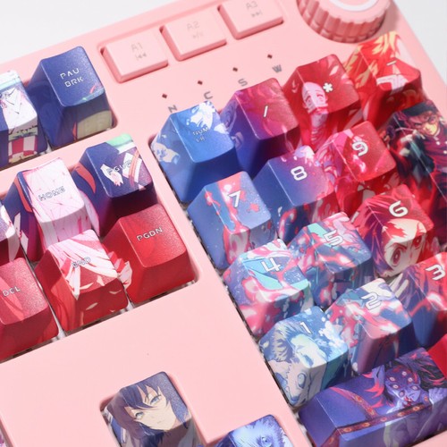 108 Keys Anime Demon Slayer PBT Keycap Set for Mechanical Keyboard only Key Caps - Picture 10 of 12