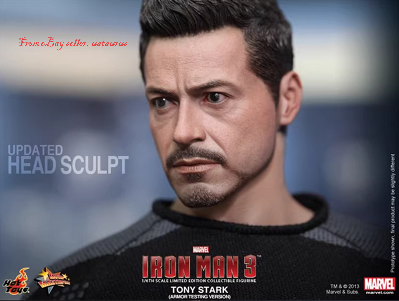 Perfect HotToys 1/6 Mms191 Iron Man 3 Tony Stark Debug Version 2.0