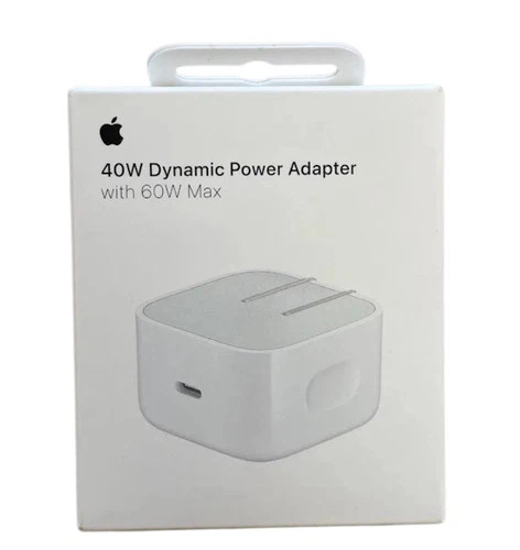 New 2025 Apple - 40W Dynamic Power Adapter 60W Max For iPhone/iPad/Air pods