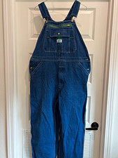 Liberty Unisex Blue Denim Bib Overalls Workwear Work Coverall Style