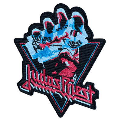 Judas Priest Patch · British Steel Cut Out (9cm x 7cm) Offizielles Band Merch
