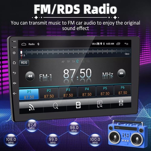 10.1" CarPlay For Ford Excursion 2000 2001 2002 2003 Android Radio Stereo GPS - Picture 13 of 17
