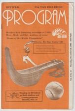1 of 2 Vintage 1980 Bridgeport Jai-Alai November 20th Evening Programs.
