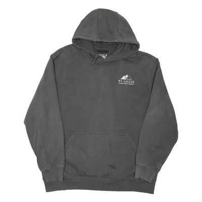 Carhartt Hoodie à Enfiler Gris XL Coton Mélangé Mt Lassen Logo Décontracté - Photo 1/4