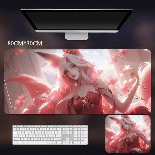 E-sports Pretty Girl Mouse Pad Large Size 31.5'' x 11.8'' Computer Keyboard Pad - 第 2/4 張圖片