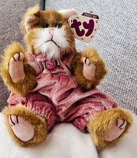 Vintage 1993 Ty Attic Treasures Pouncer Cat Plush Beanbag Collectible