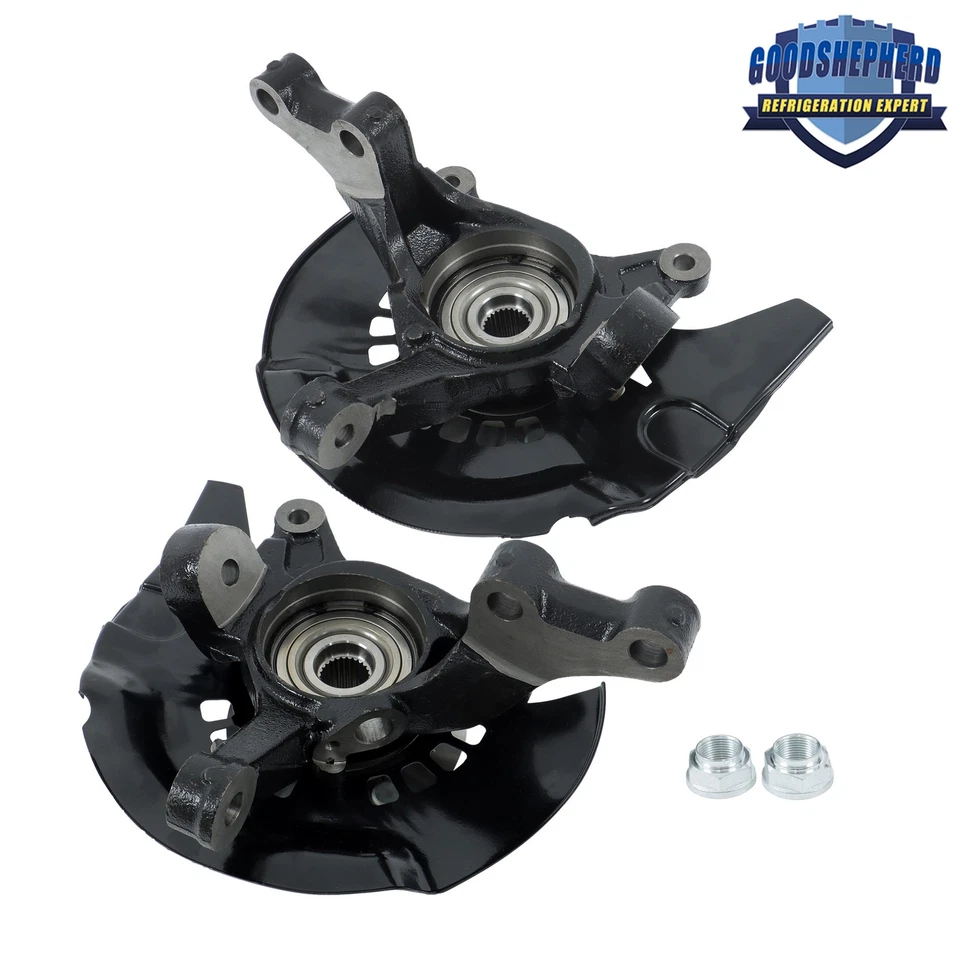 Par de cojinetes de nudillo y cubo de rueda de dirección delantera para Toyota Highlander 2004-2007 Foto 2 de 4