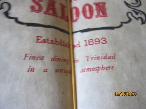 Restaurant Menue from Golden Nugget Restaurant and Saloon from Trinidad, CO - Picture 4 of 6