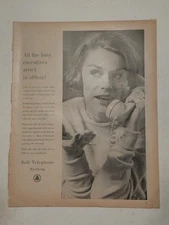 Magazine Ad* - 1962 - AT&T / Bell System - Woman on phone