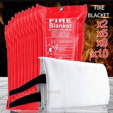 Prepared Emergency Home Fire Blanket Fiberglass Retardant Extinguisher 39"x39"