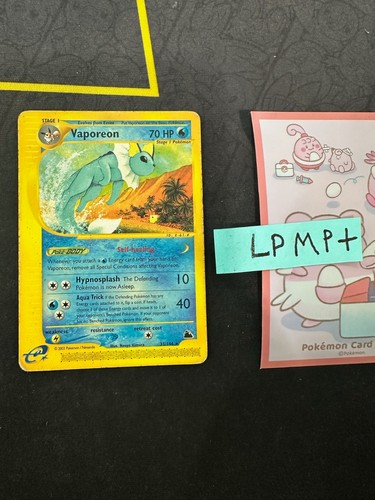 Pokemon Card  Vaporeon Skyridge E Series Regular Rare 33/144 118 💎LP MP+💎