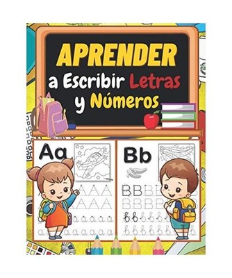 Aprender a Escribir Letras y Números: Libro de ejercicios de escritura a mano p
