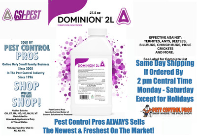 DOMINION 2L Termitcide Insecticide Insect Control Termite Whiteflies Grubs